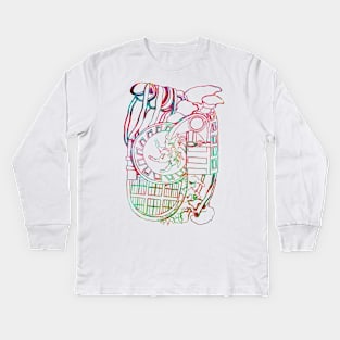 Kelvingrove Mix // Multicoloured Kids Long Sleeve T-Shirt